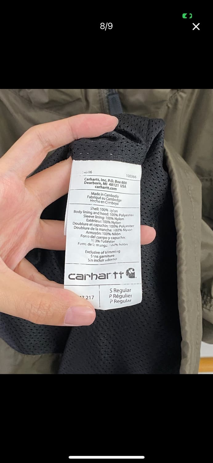 [S] 칼하트 레인디펜더 자켓 카키 상품이미지8