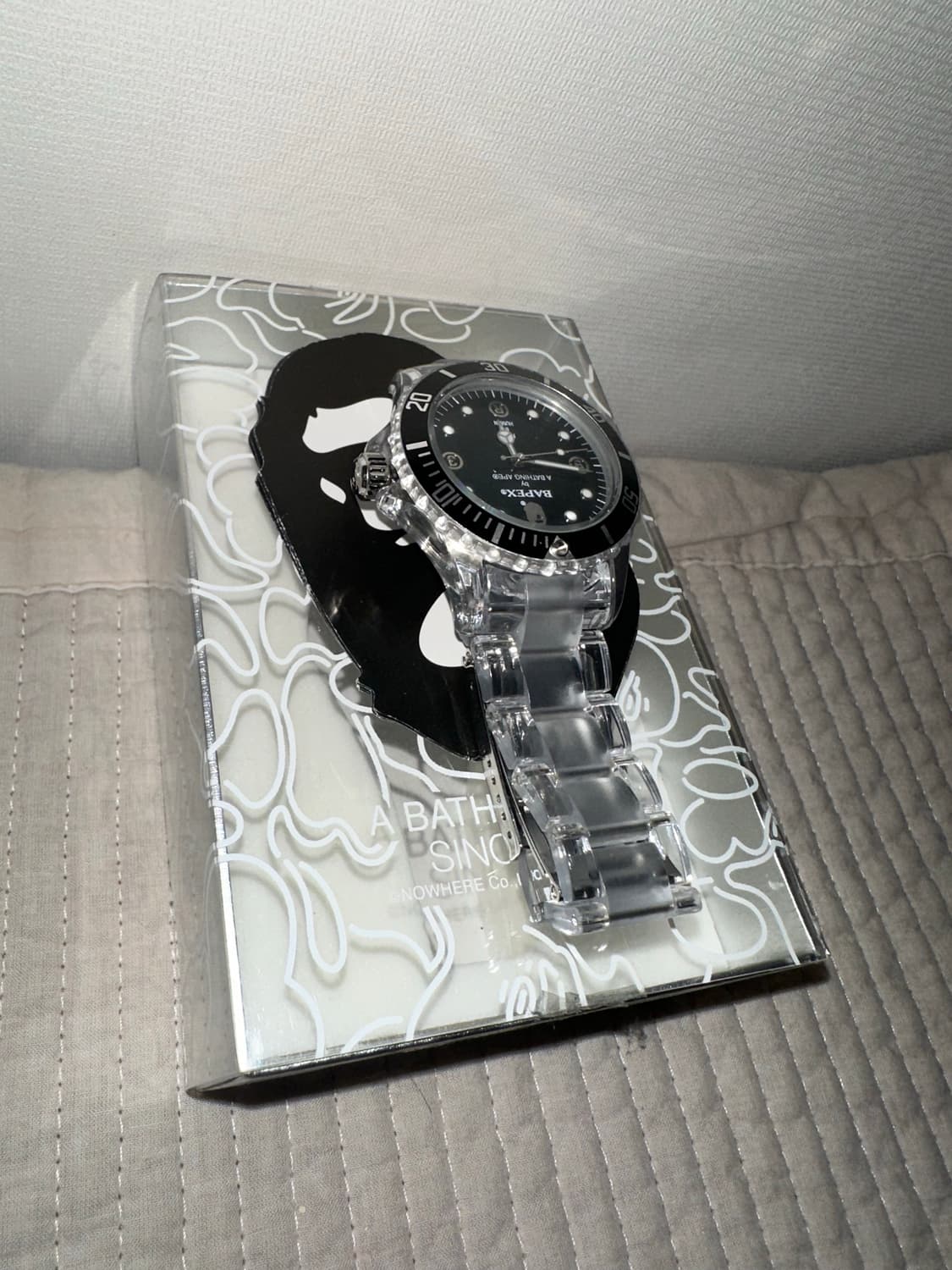 A bathing ape BAPEX clear 워치 상품이미지4