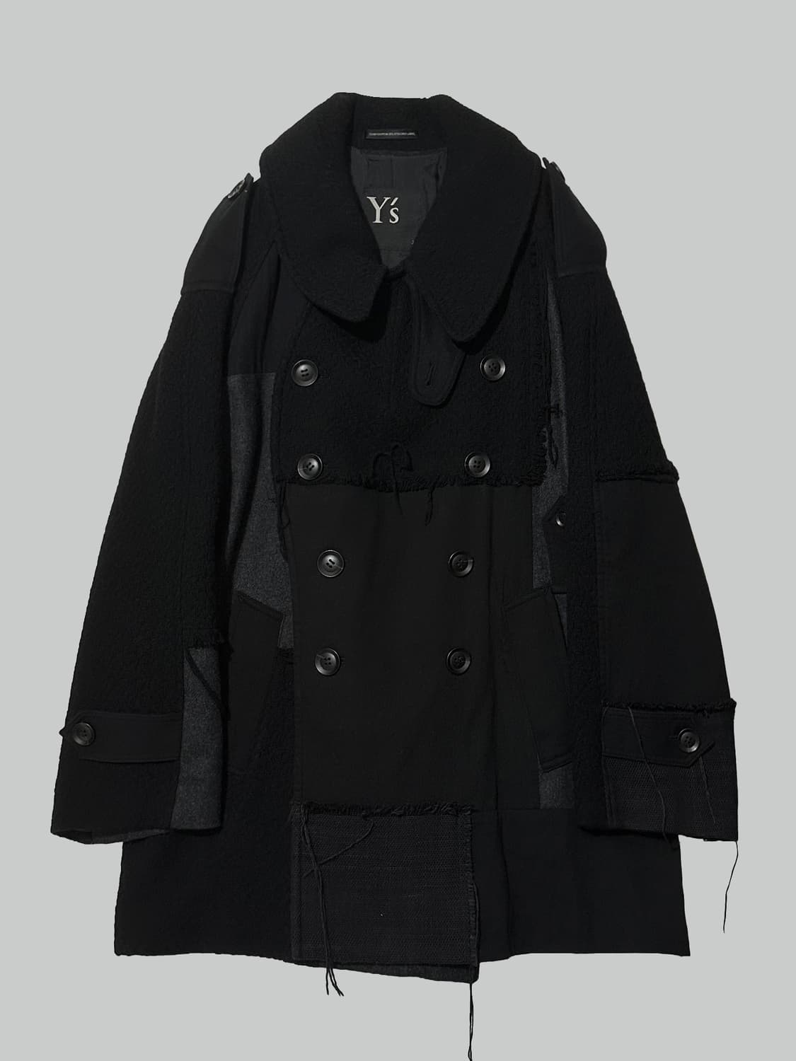 요지 야마모토 패치워크 피코트 상품이미지2