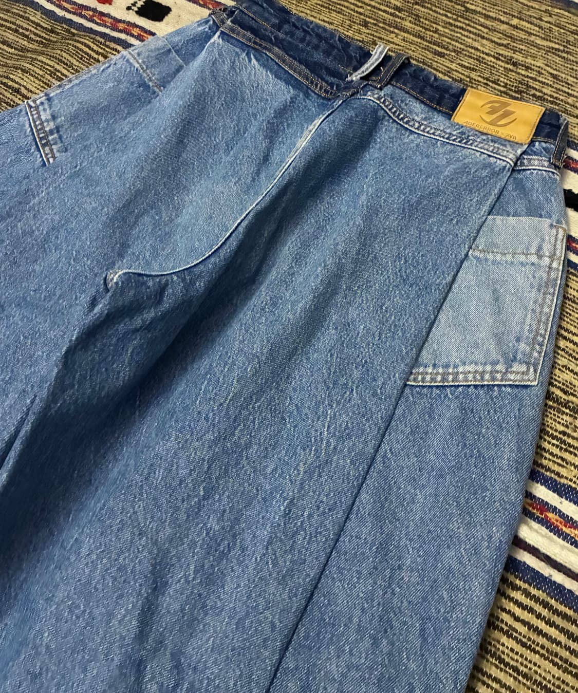 (26~28)Ader zara 자라 x 아더에러 베럴 레그 진 데님 블루 상품이미지5