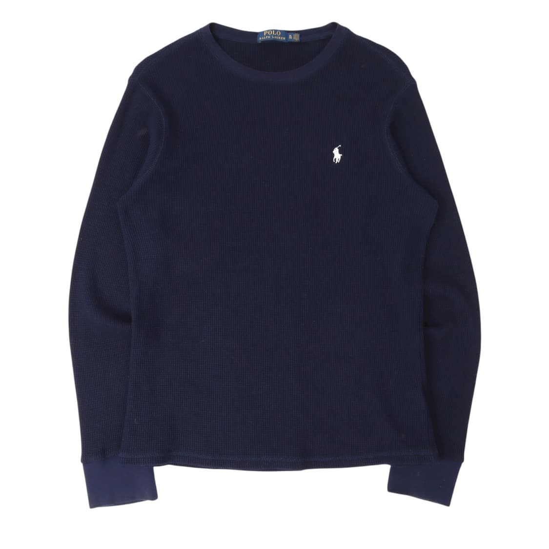 폴로 랄프로렌 네이비 화이트포니 와플 롱슬리브 티 상품이미지1