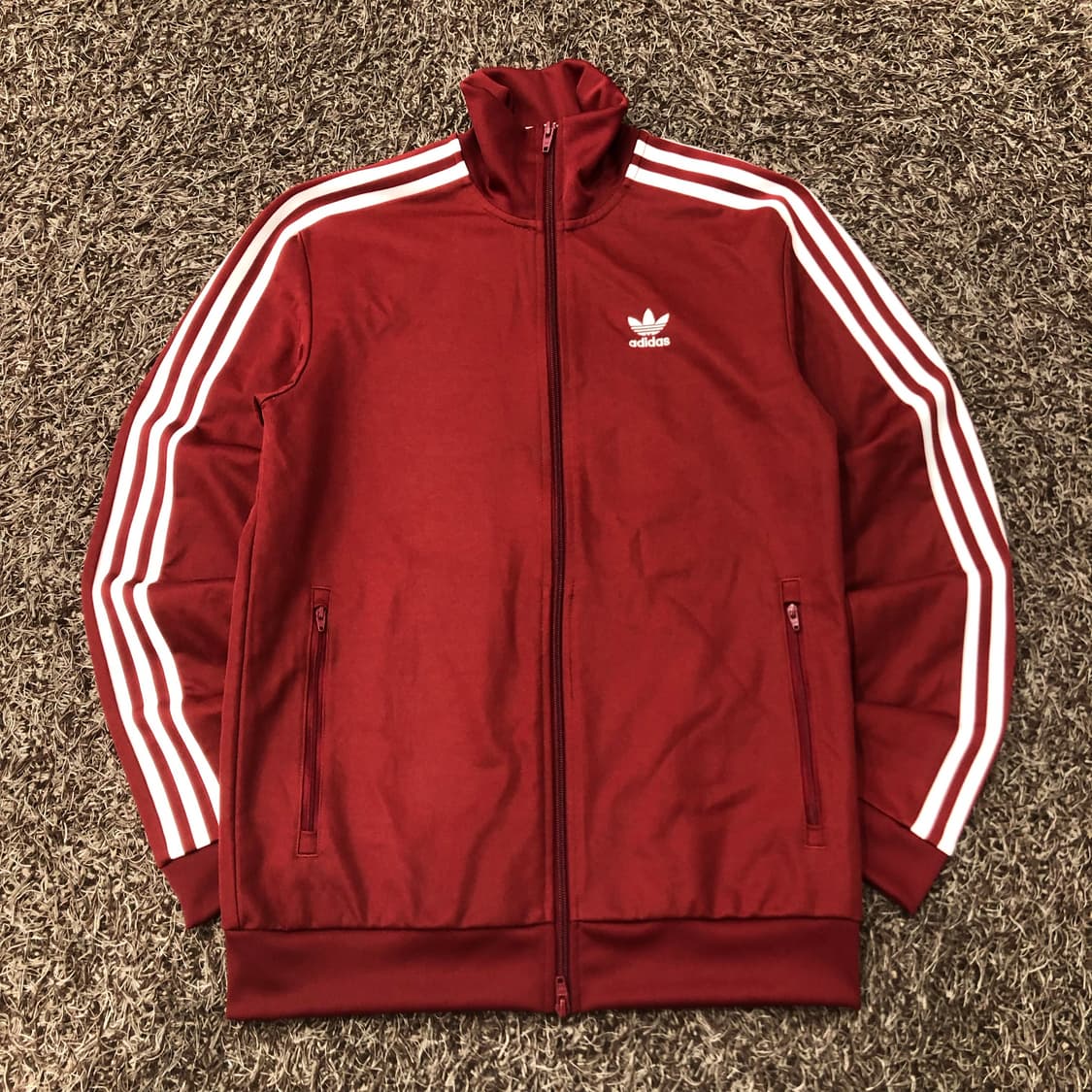 아디다스 베켄바우어 투웨이 버건디 져지 트랙 자켓 상품이미지3