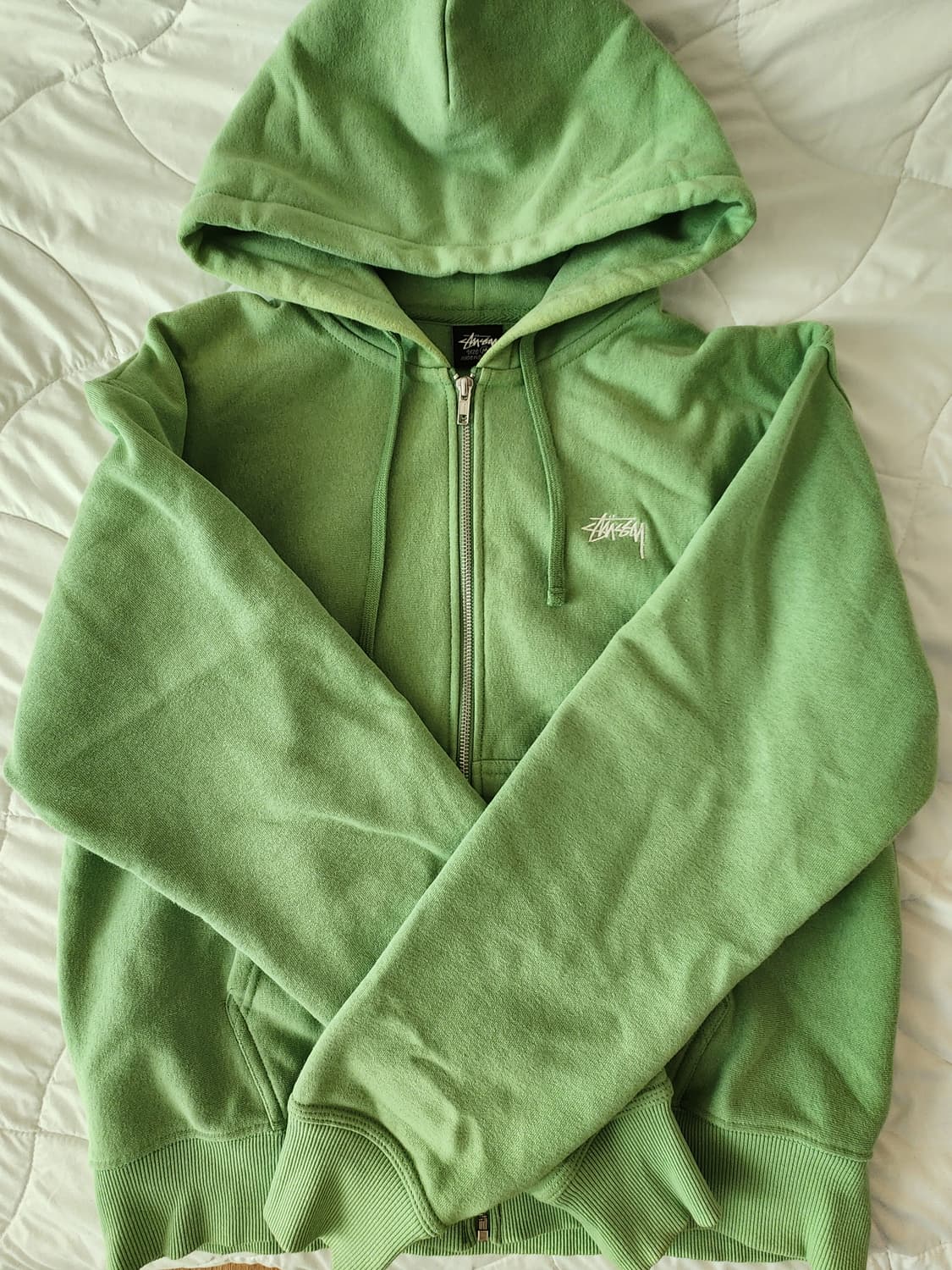 스투시 스탁 로고 후드집업 상품이미지1