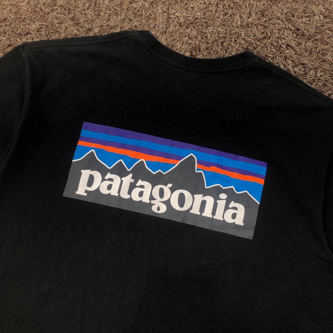L 파타고니아 백로고 블랙 반팔 티셔츠 상품이미지4