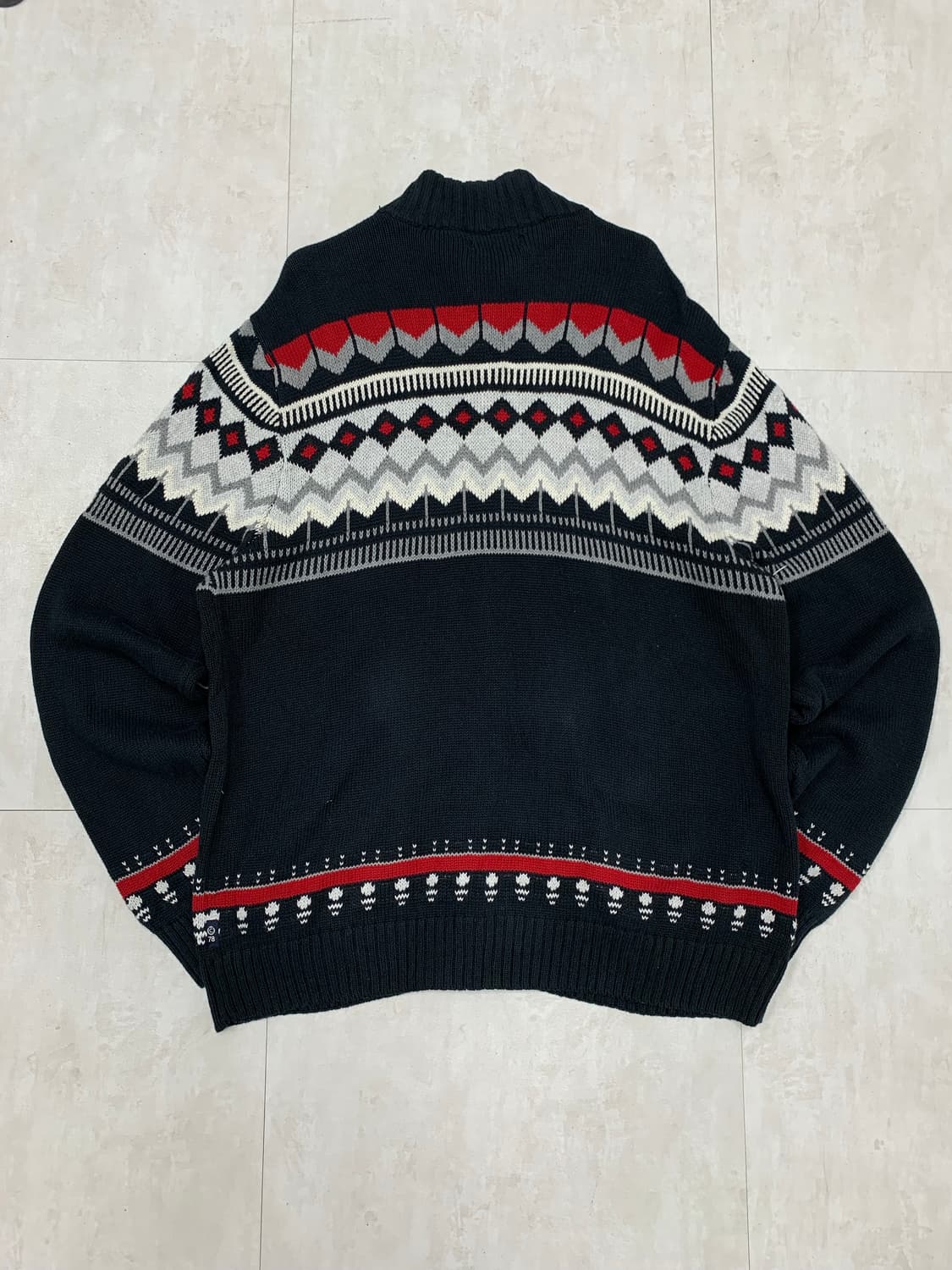 챕스 니트 패턴 집업 #411 상품이미지5