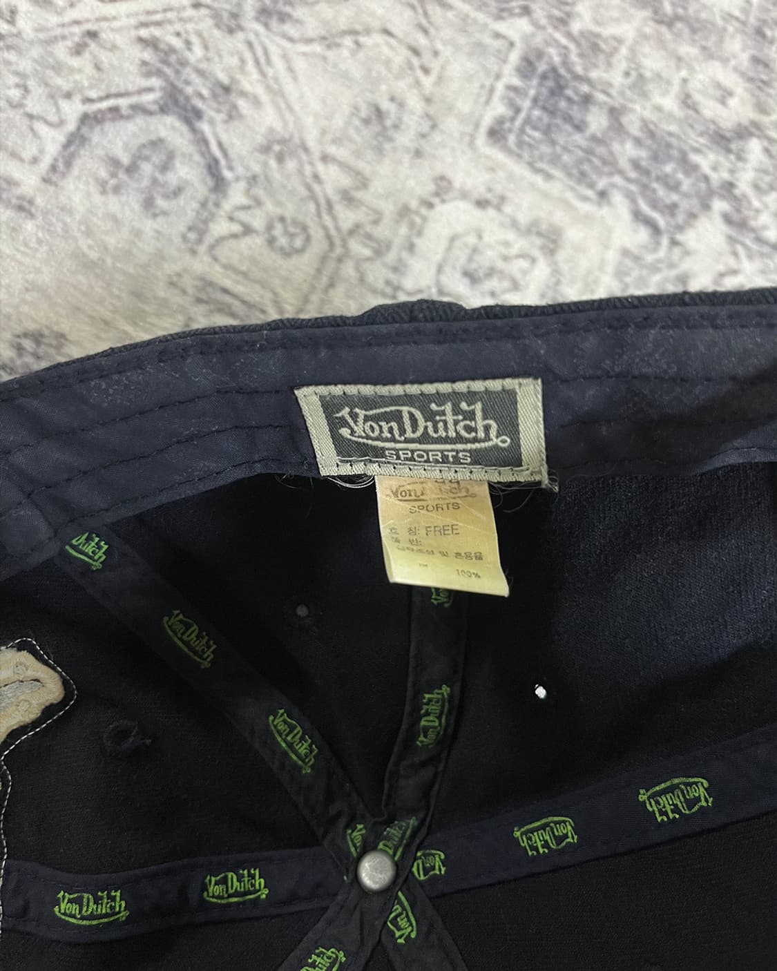 Vondutch Black ball cap 상품이미지3