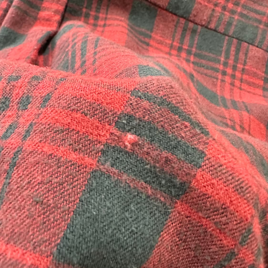 90s USA 엘엘빈 플란넬 체크 셔츠 XL 상품이미지6