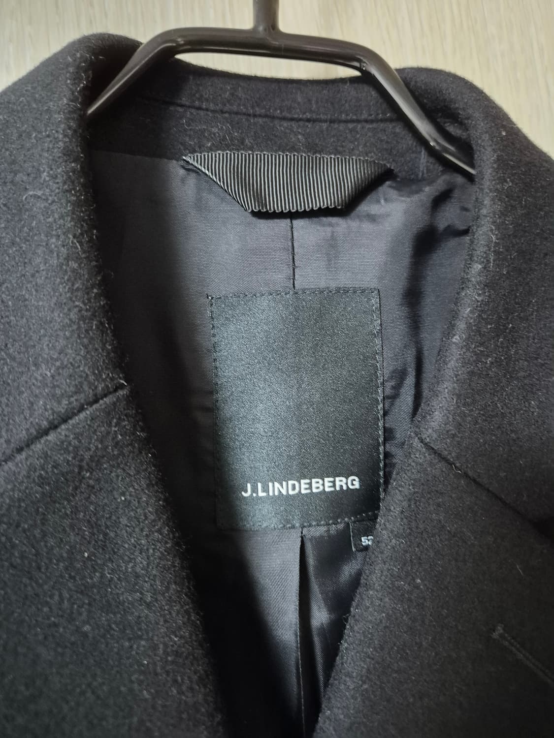 제이린드버그 최고급 울코트 남성코트 52 사이즈 블랙 상품이미지4