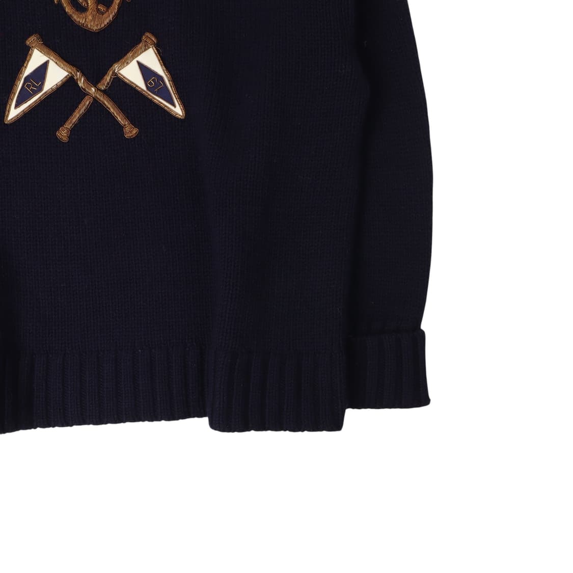 폴로 랄프로렌 네이비 플래그 롤업 니트 상품이미지4