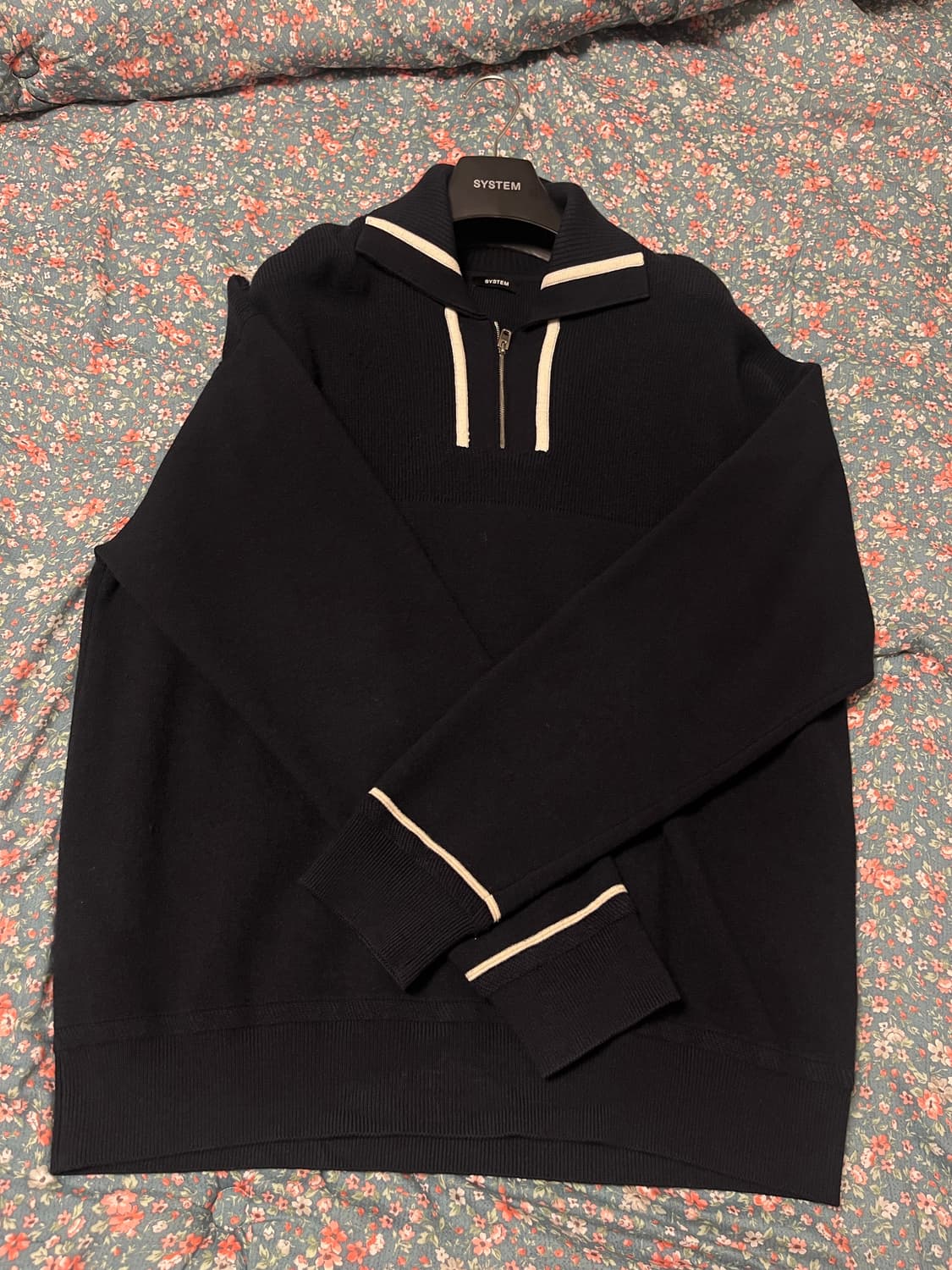 시스템옴므 라인울 니트집업  상품이미지1