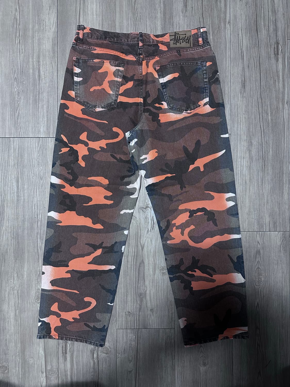 스투시 스프레이 다이 빅 올 진 오렌지 카모 32 상품이미지4