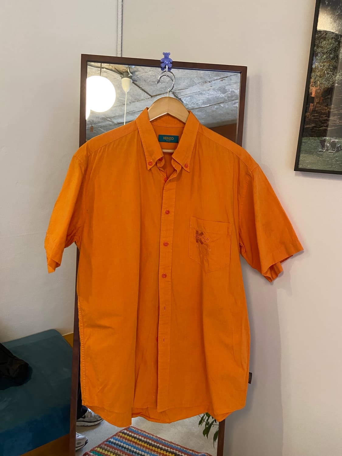 KENZO 겐조 오렌지색 반팔 셔츠 상품이미지2