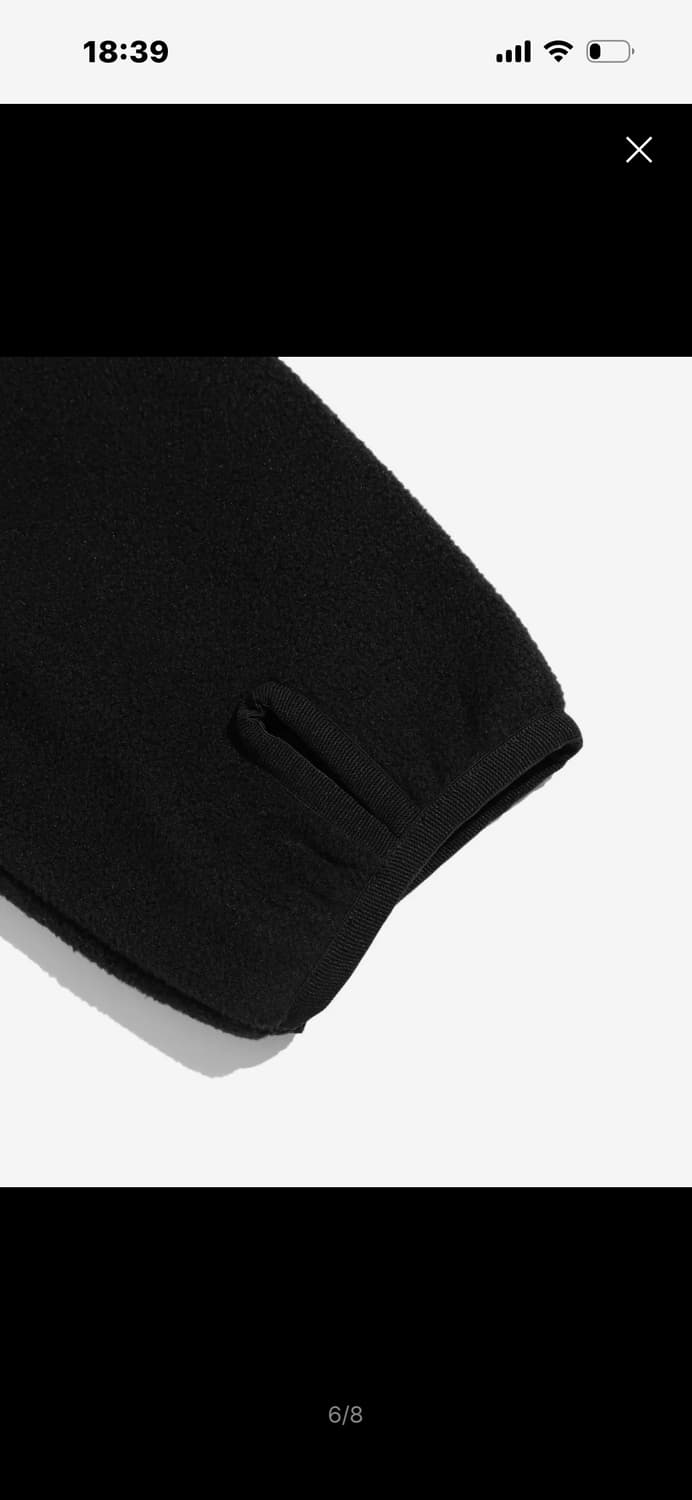 FLEECE HOODIE JACKET_BLACK 상품이미지3