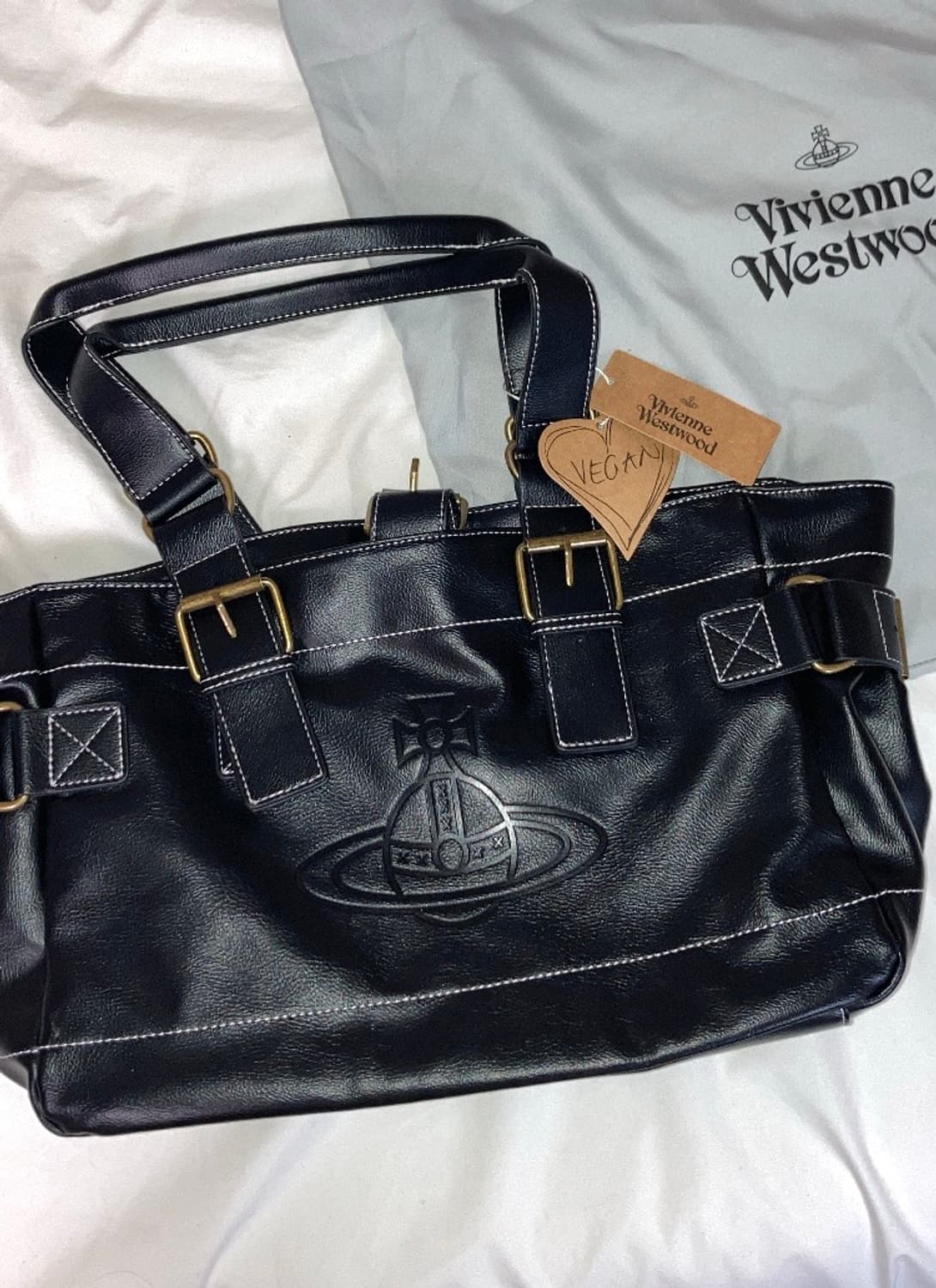 (유일매물)비비안웨스트우드 토트백 블랙 상품이미지1