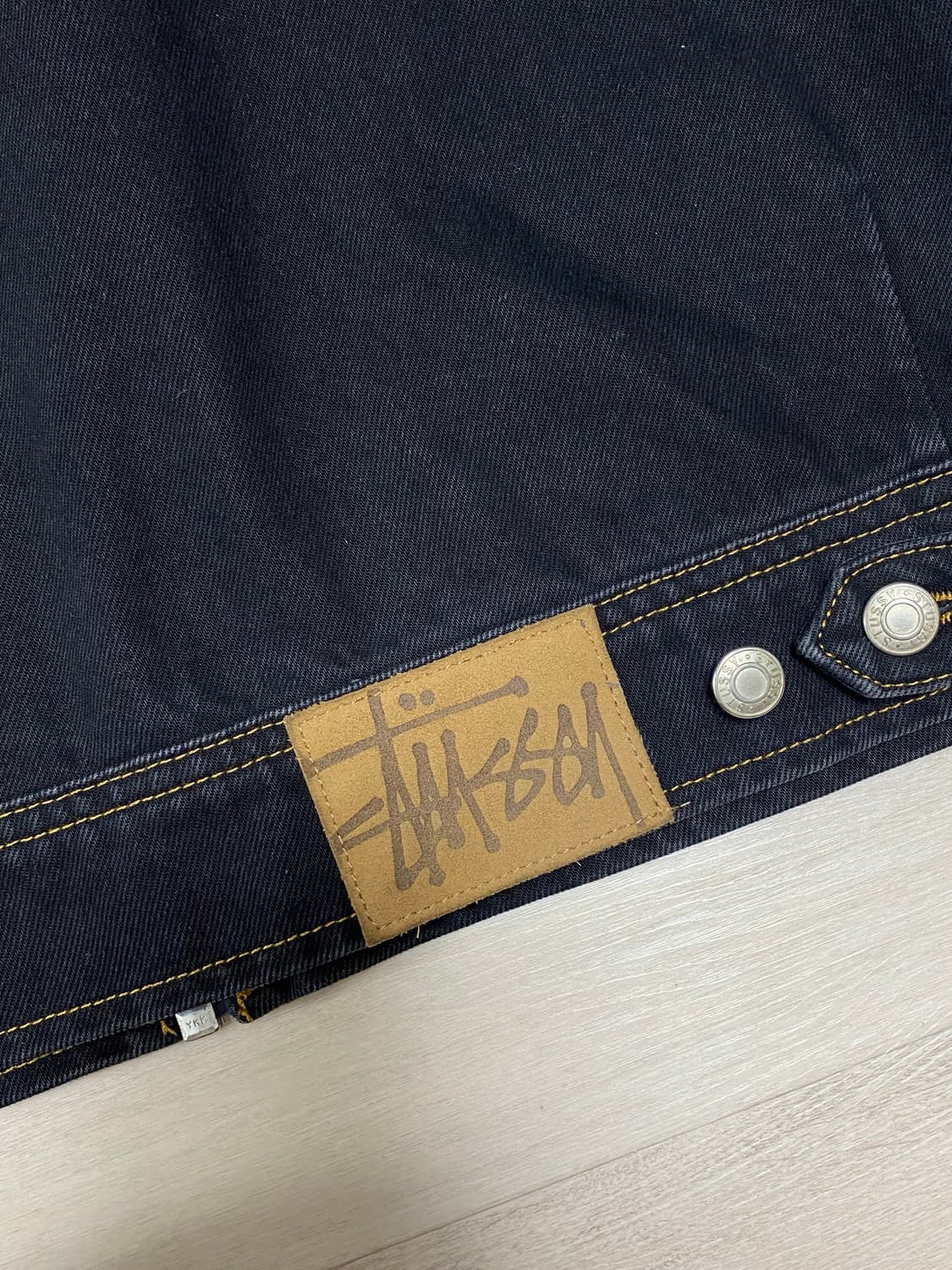 스투시 데님 집 워크자켓 - 워시드 블랙 상품이미지4