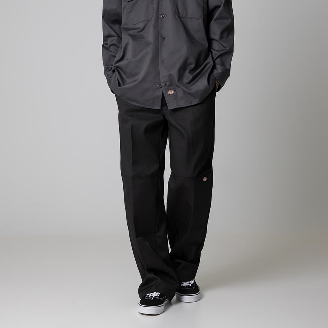 더블니 85283 루즈핏 워크팬츠 Black 상품이미지2