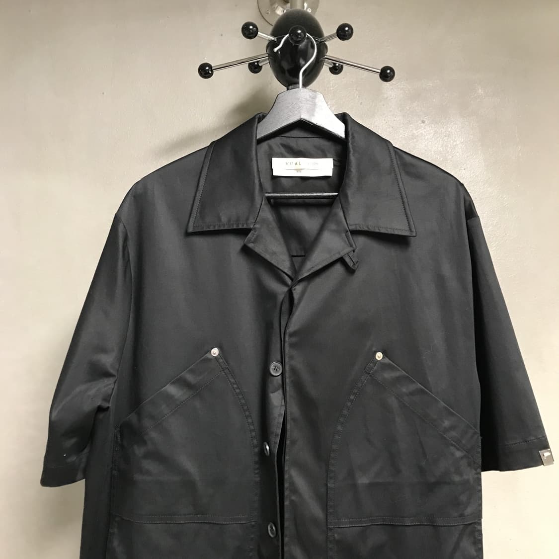 알릭스 반팔 셔츠 자켓 블랙 L 상품이미지2