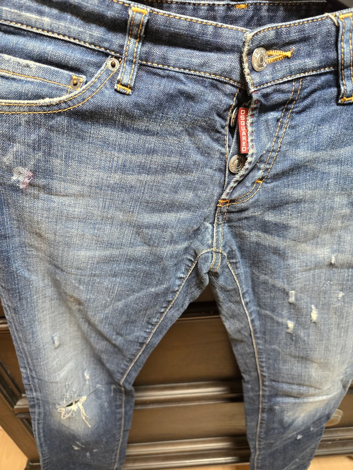 디스퀘어드2 데님 청바지 워싱진 46사이즈입니다 상품이미지2