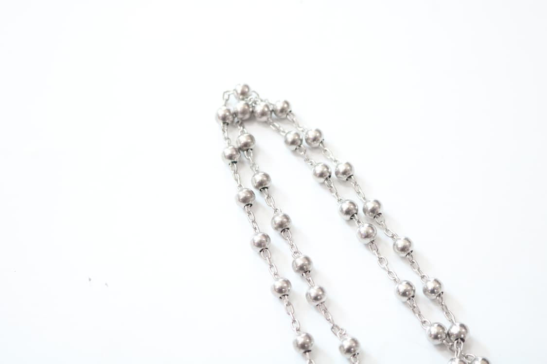 돌체앤가바나 빈티지 크로스 도그택 볼체인 목걸이 상품이미지9