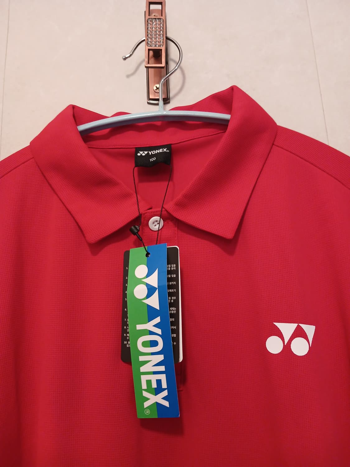 요넥스 정품 남성 반팔 카라티 100 사이즈 상품이미지4