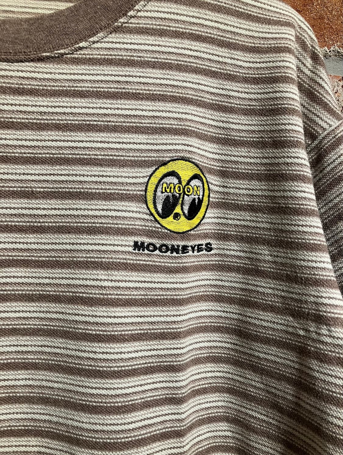 90s USA 빈티지 문아이즈 스트라이프 반팔 티셔츠 상품이미지3