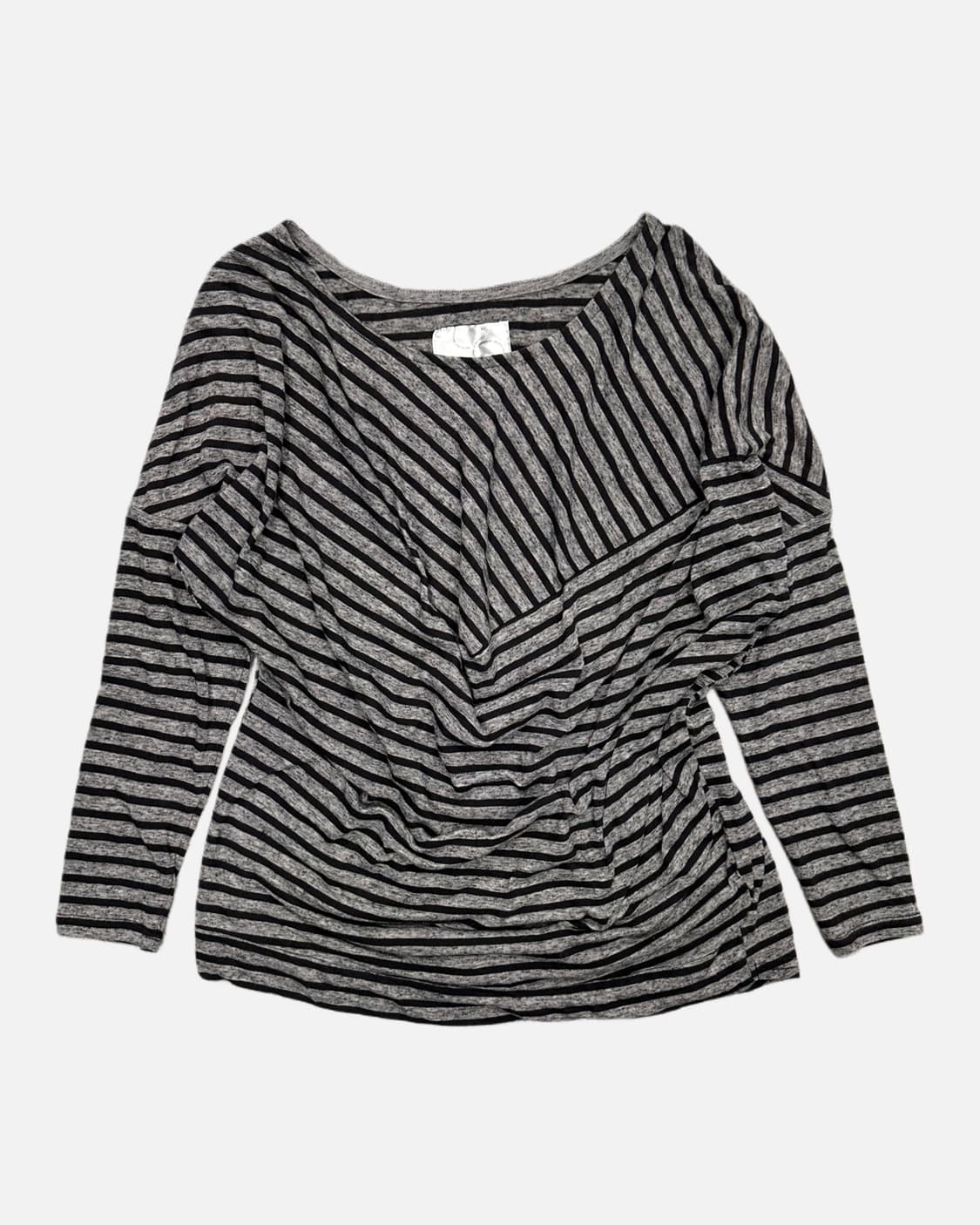 drape stripe pattern t-shirt 상품이미지1