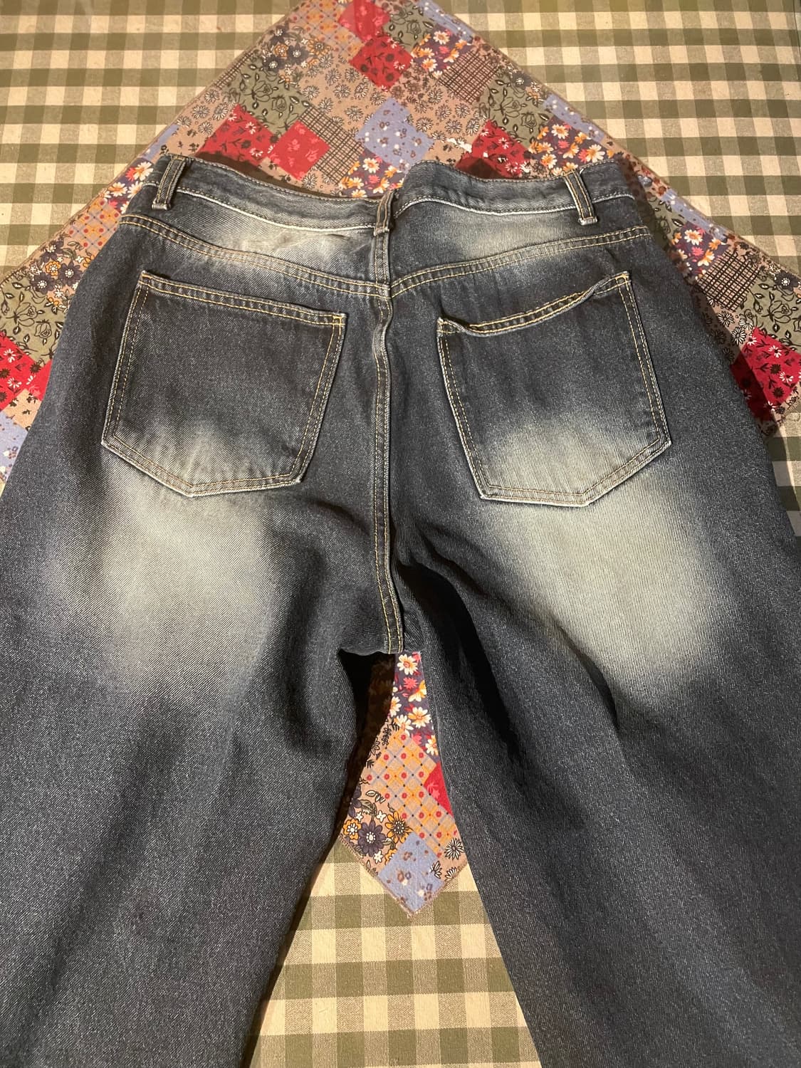 와이드 워싱 데님 상품이미지2