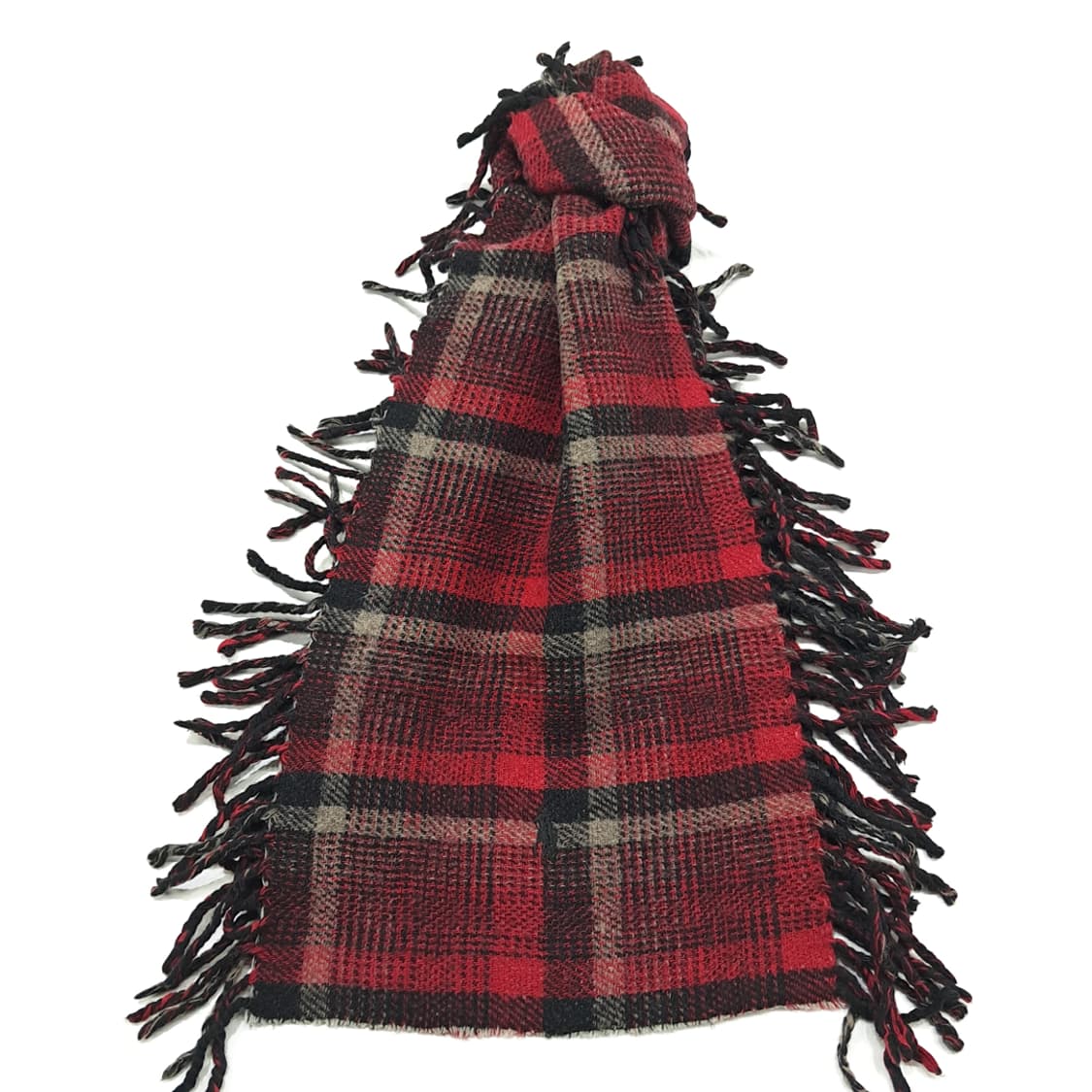 MX234 폴로 랄프로렌 타탄체크 헤링본 양면 울 목도리 머플러 상품이미지2
