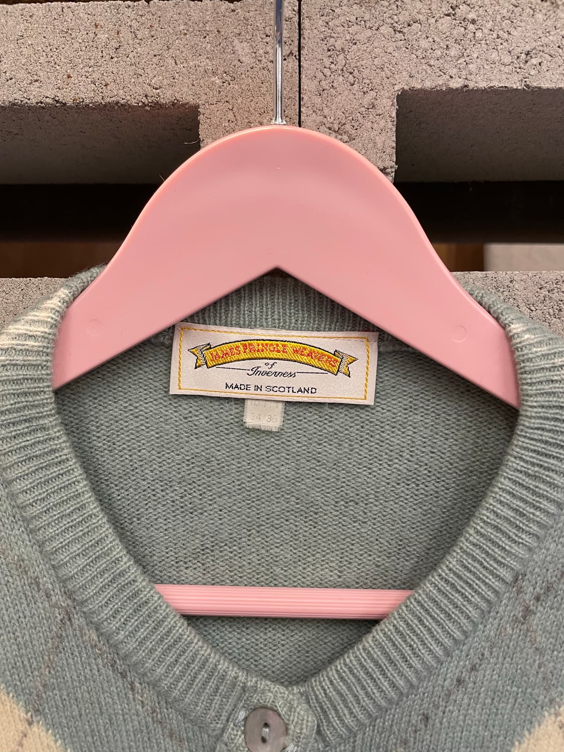 Pringle Scotland wool 아가일 가디건 상품이미지6