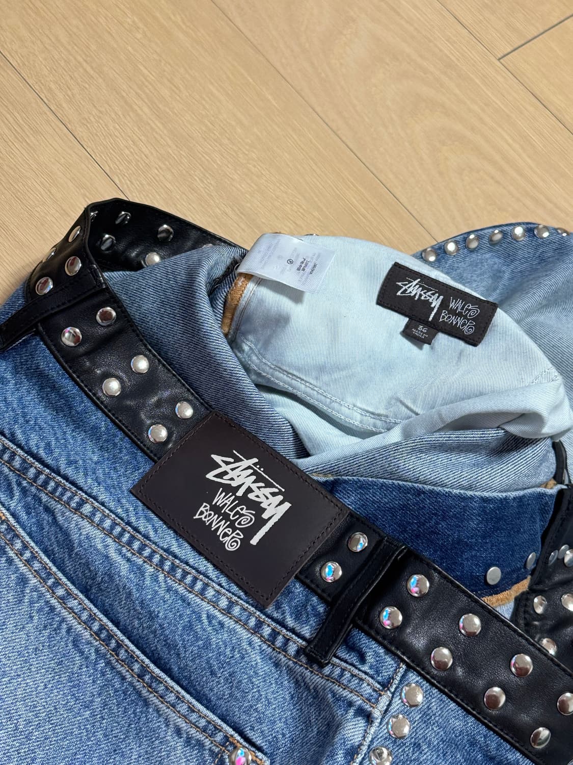 [36] 스투시 웨일즈보너 스터드 진 워시드 블루 상품이미지7