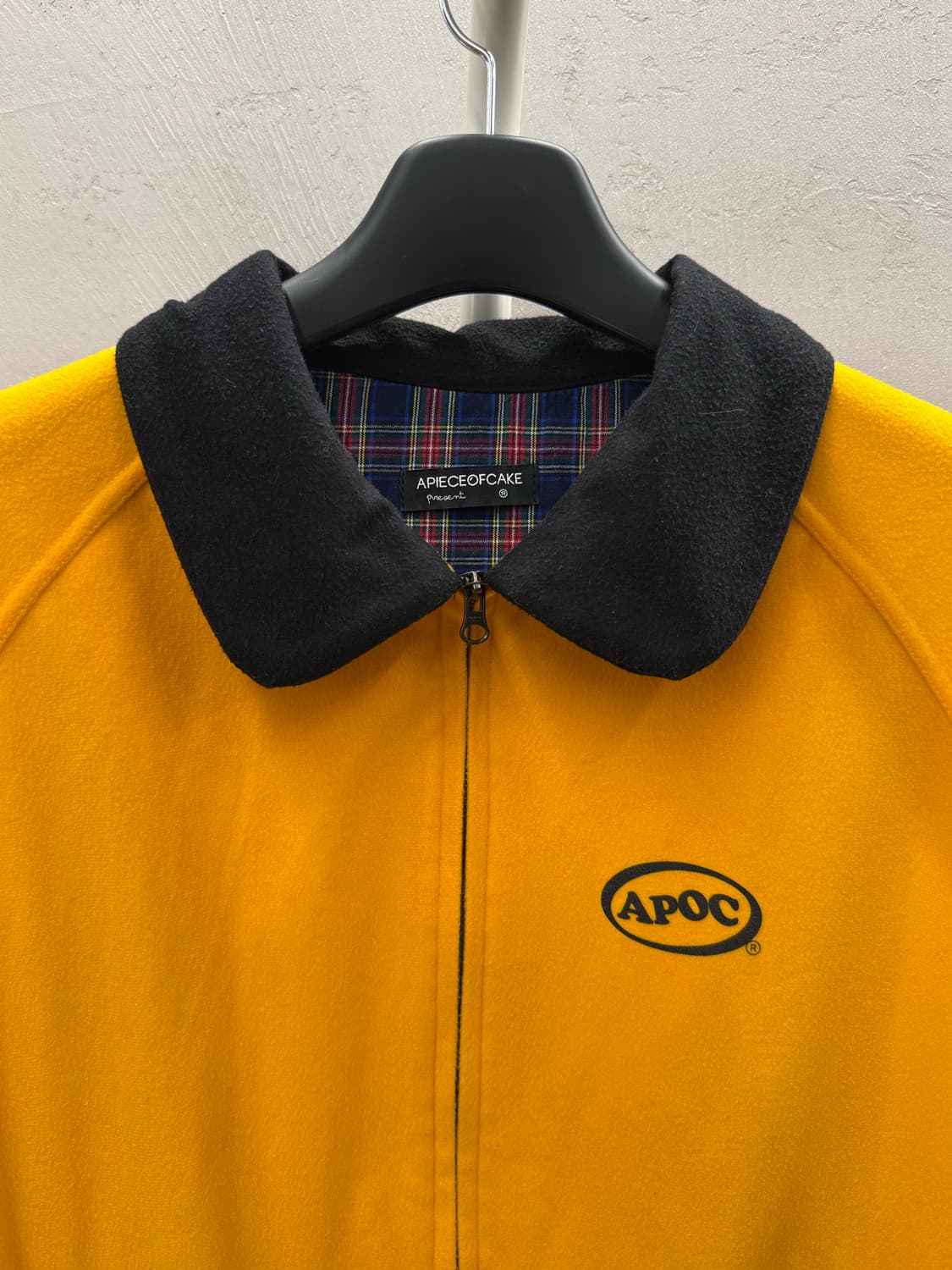 APOC 어피스오브케이크 플리스 집업 자켓 옐로우 상품이미지3