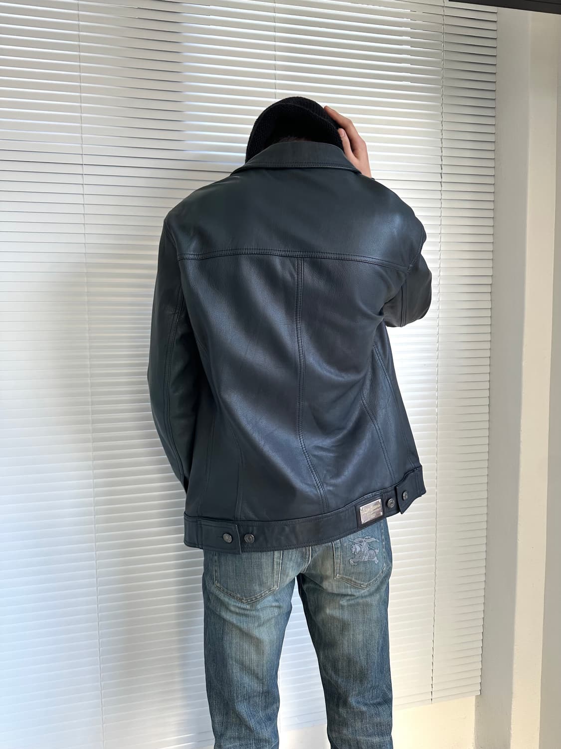 돌체앤가바나 2000s 고트스킨 레더 자켓 상품이미지3