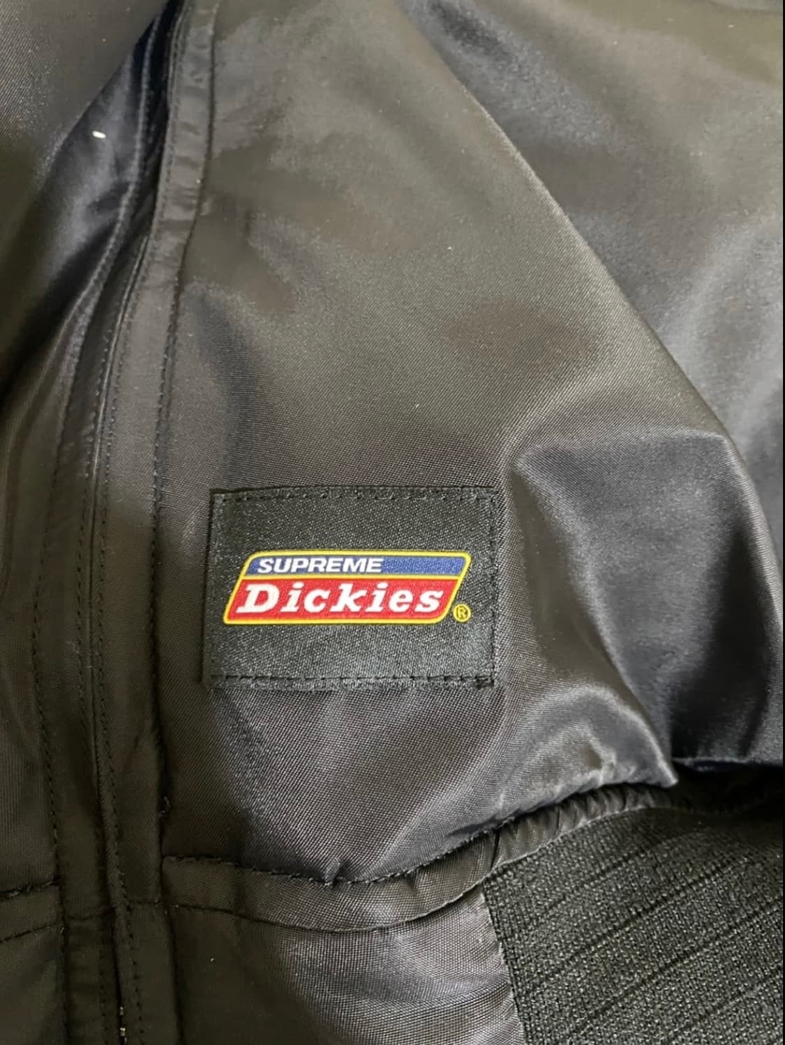 슈프림 디키즈 퍼 칼라 봄버자켓 블랙 m 상품이미지5