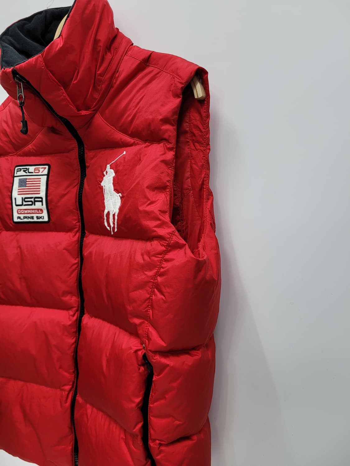 POLO 폴로 랄프로렌 빅포니 USA 성조기 푸퍼 다운 베스트 / M
 상품이미지4