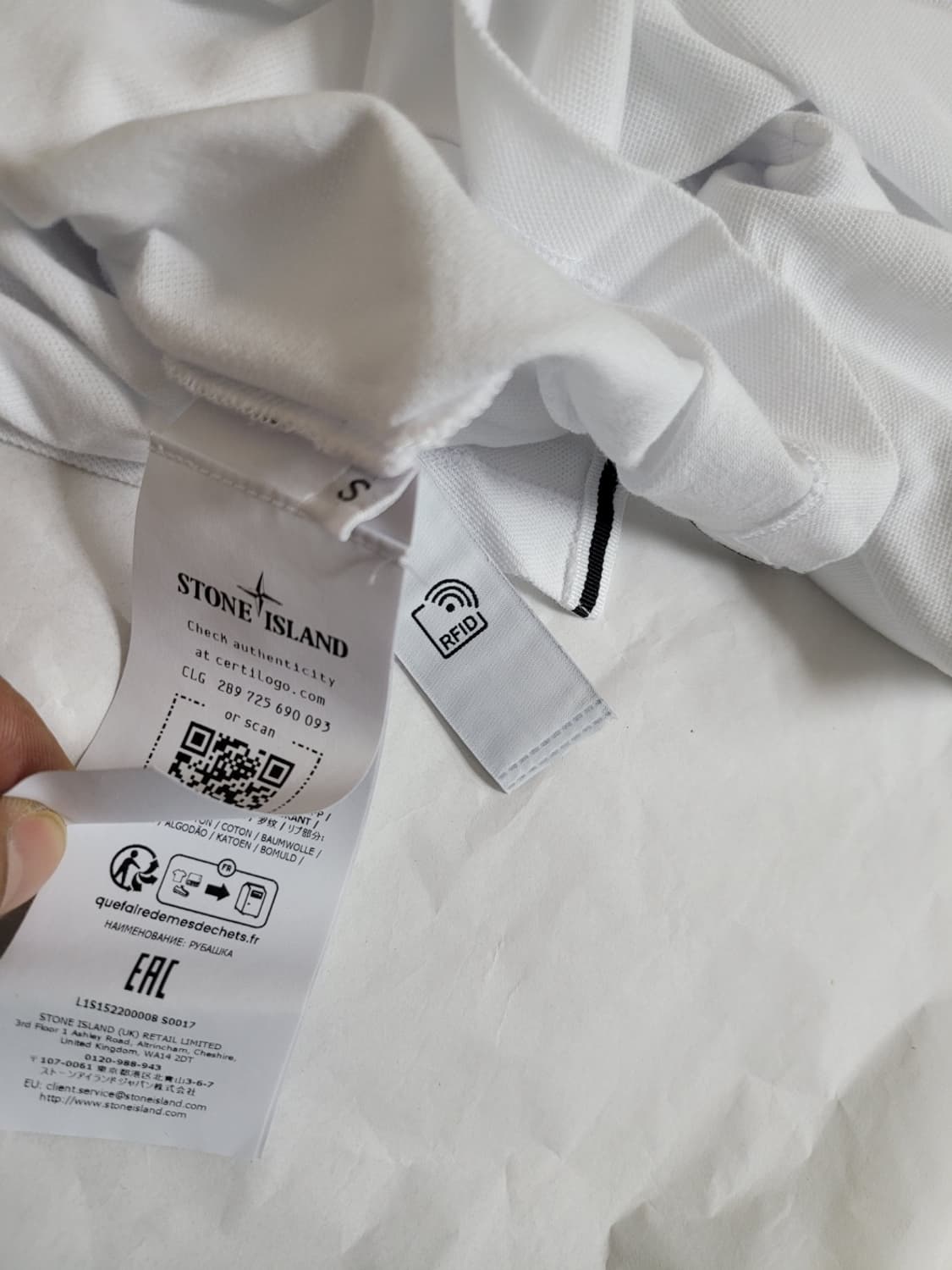 ✍️ [새상품/정품] 스톤아일랜드 오가닉 피케 슬림핏 폴로 티셔츠   상품이미지5