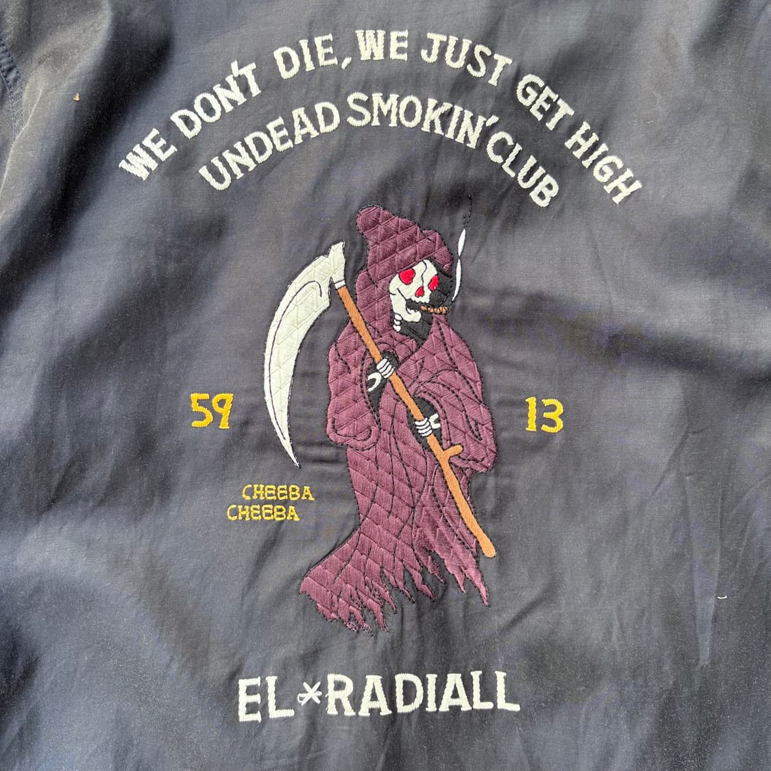 일본 라디알 큐프라 자수 자켓 상품이미지7