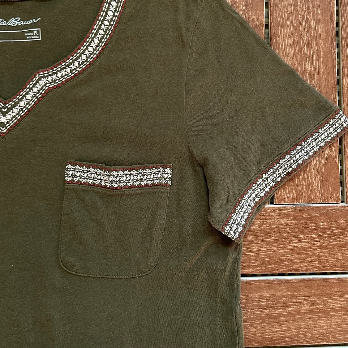 Eddie bauer stitch pocket 1/2 tee 상품이미지3