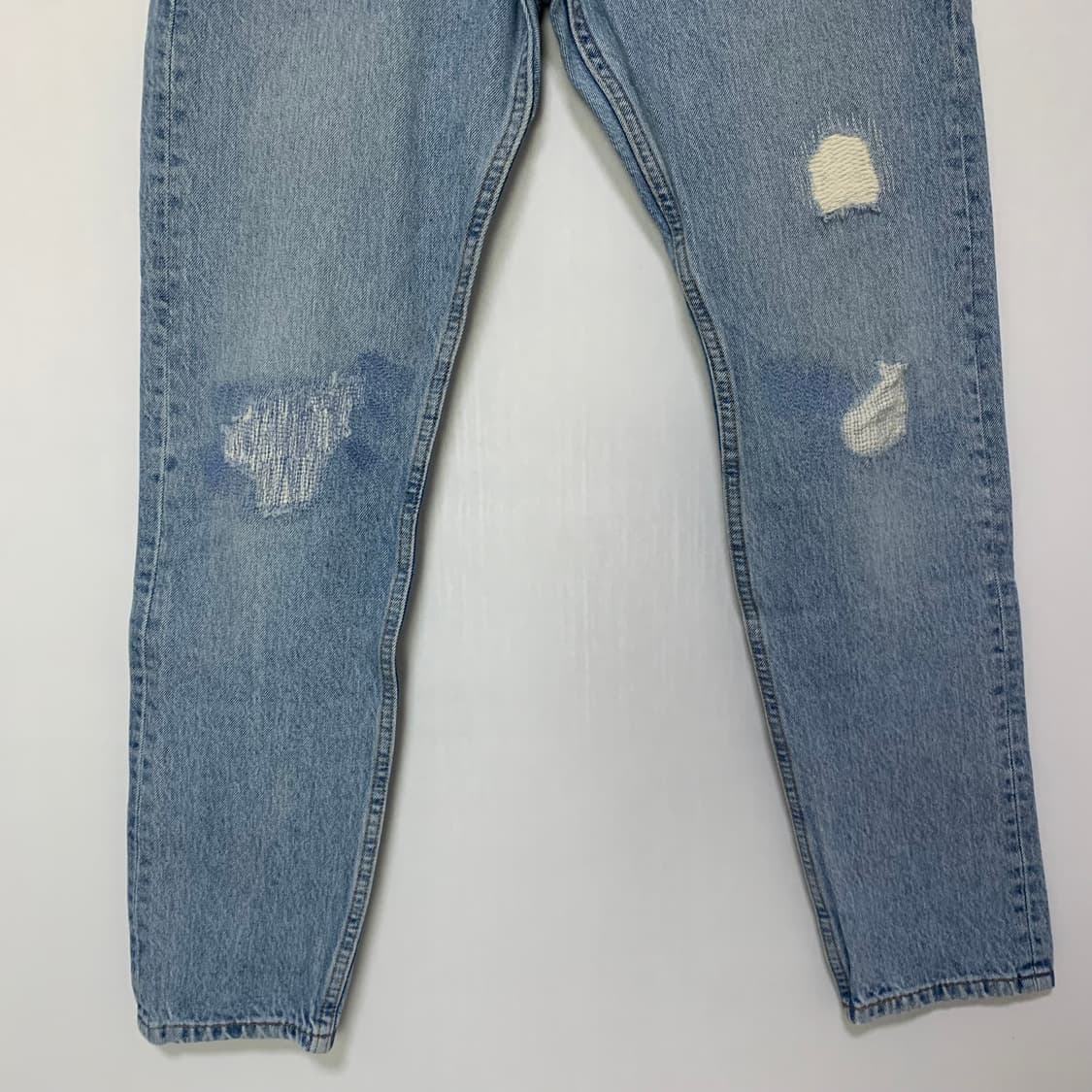 리바이스 빈티지 데미지 청바지 연청 데님 팬츠 30인치 여성 상품이미지2