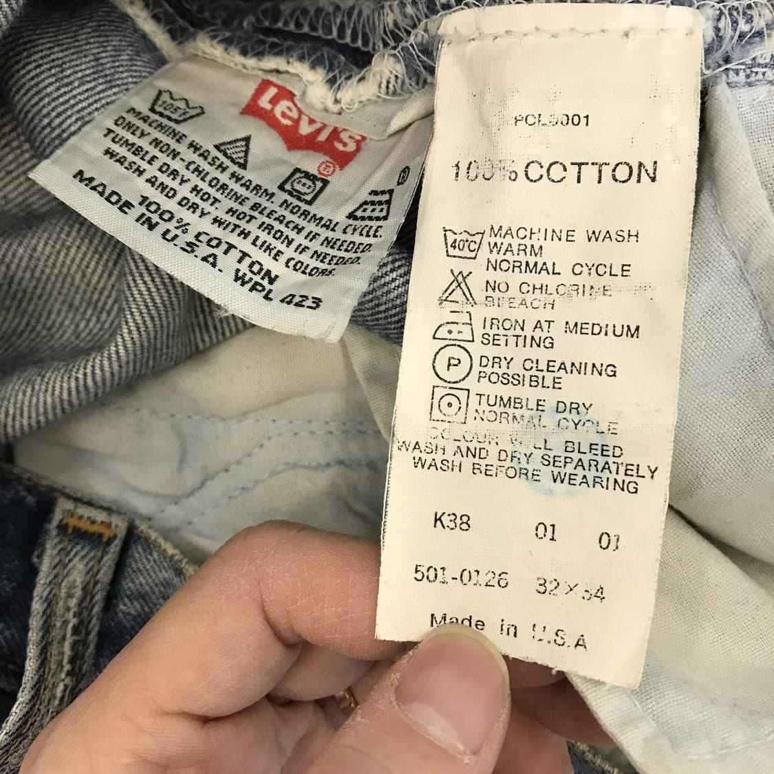 리바이스 00s 워시드 데님 청바지 [31인치] 상품이미지5