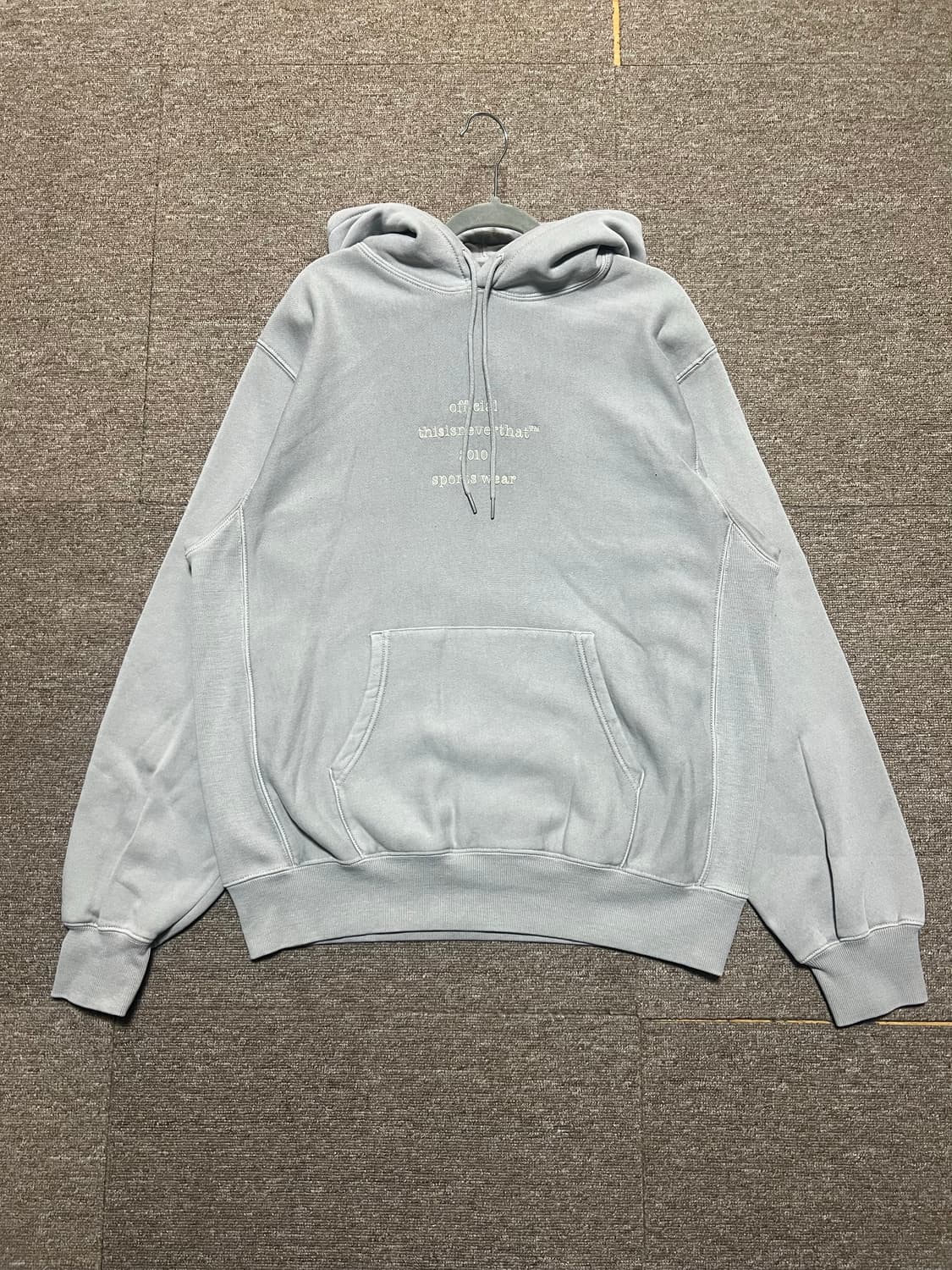 디스이즈네버댓 그레이 후드티 L 상품이미지1