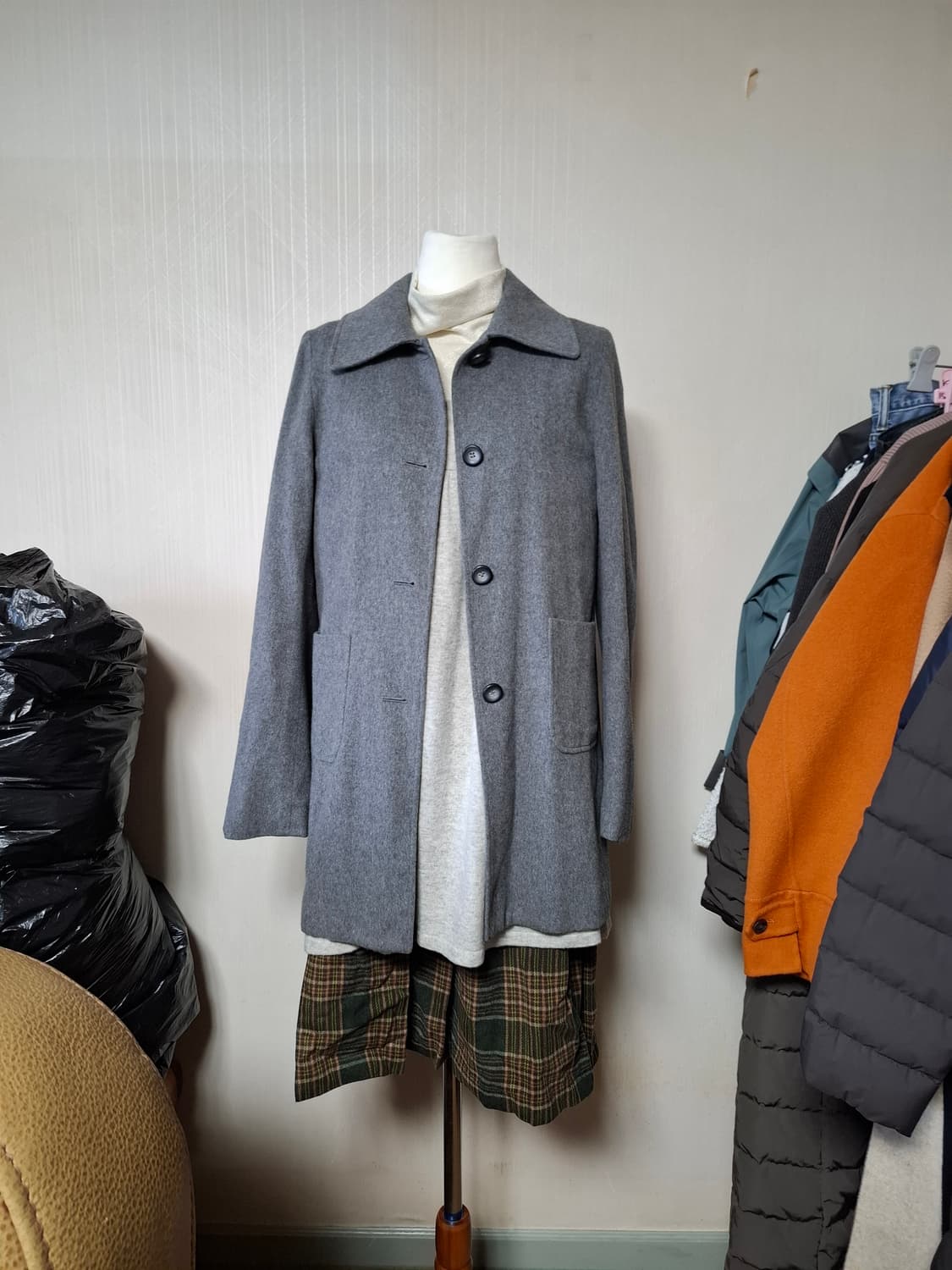 일본빈티지 레드클로버 모리걸 캐시울자켓 상품이미지7