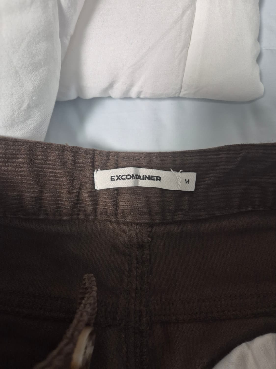 엑스컨테이너 코듀로이 팬츠 브라운 M 상품이미지2