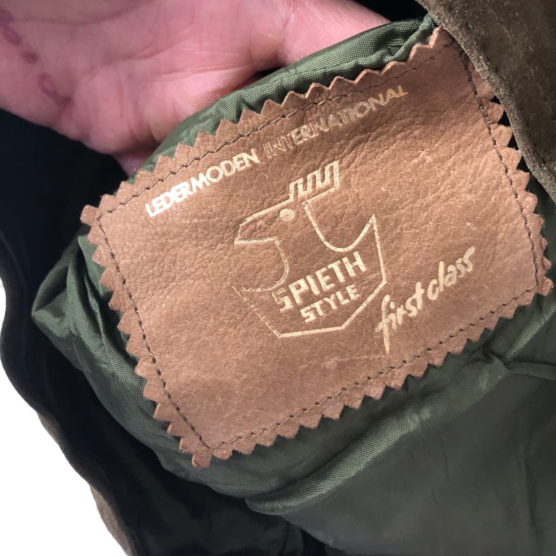 Spieth style 카키 스웨이드 레더자켓  상품이미지6