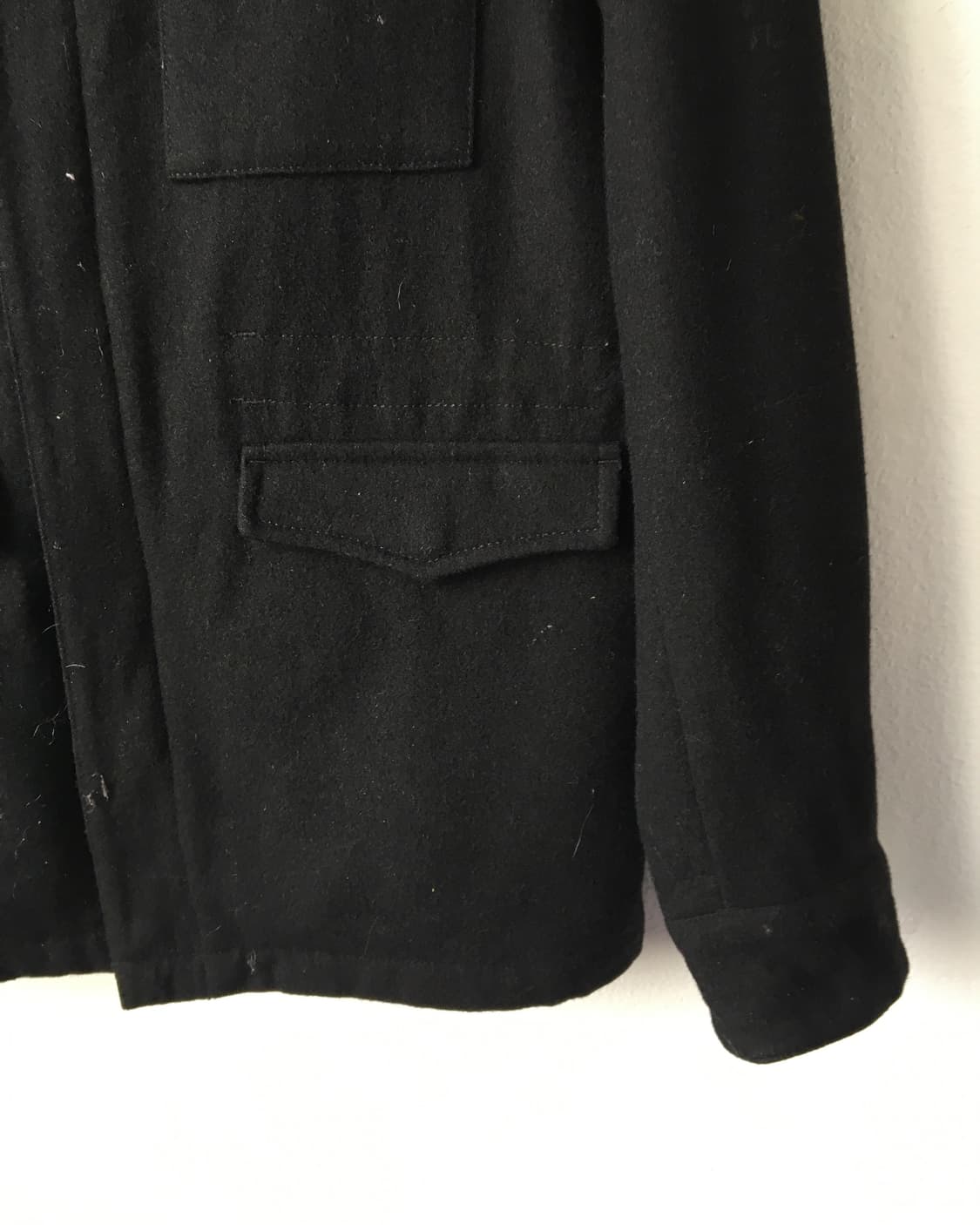 Multi pocket woolen high neck jacket 상품이미지3