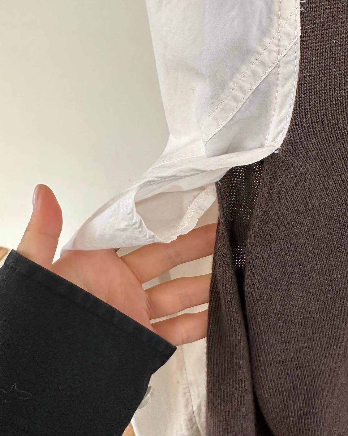 마르니 브라운 코튼 셔츠 가디건 상품이미지5