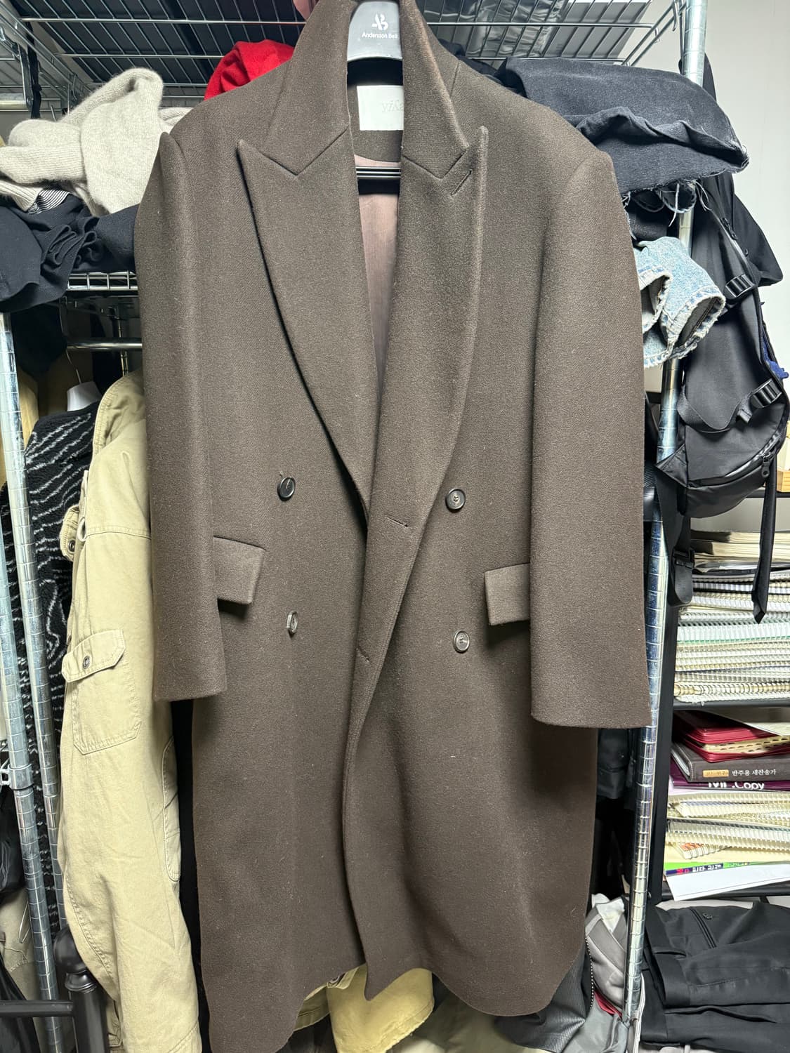 Yiyae 클래식 더블코트 브라운 상품이미지3