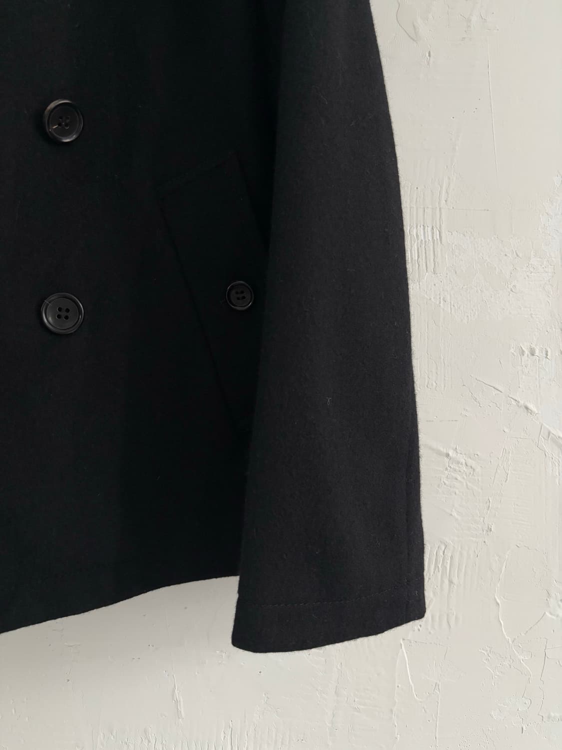 Junya Watanabe 준야와타나베 블랙 울 피코트 상품이미지4