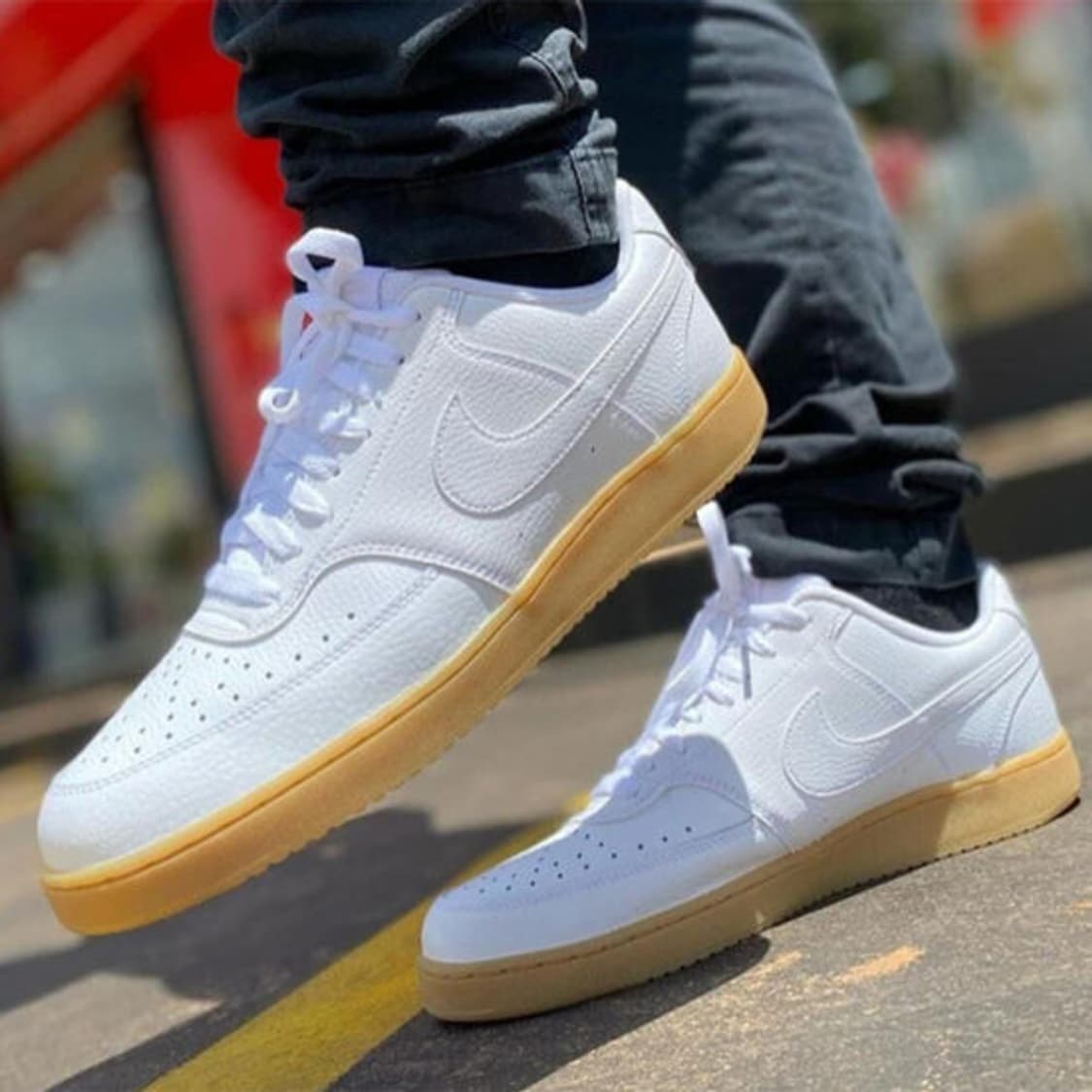 [270]새제품 나이키 코트비전 로우 화이트 검솔 상품이미지1