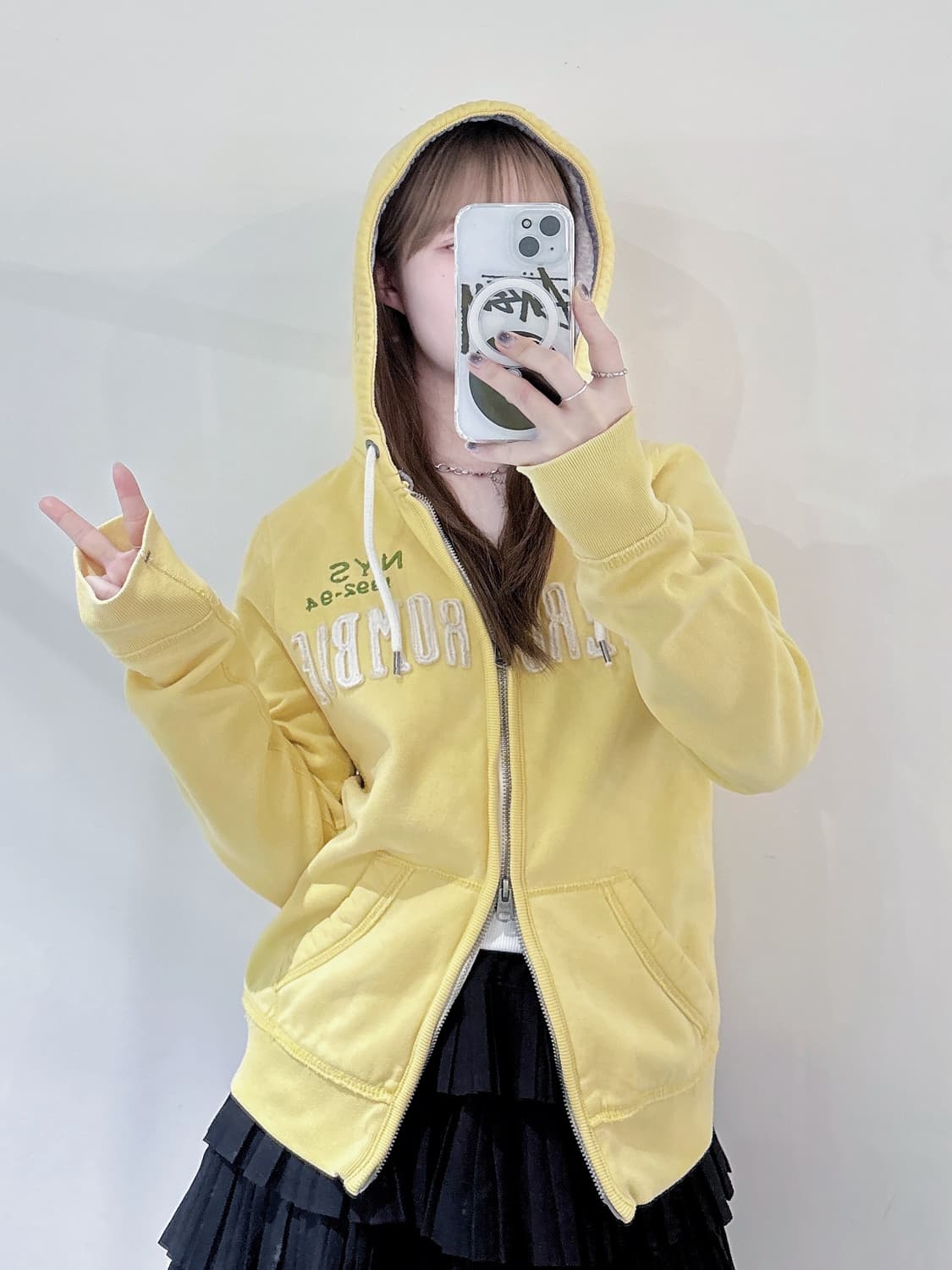 아베크롬비 레몬 투웨이 빅로고 후드집업 상품이미지1