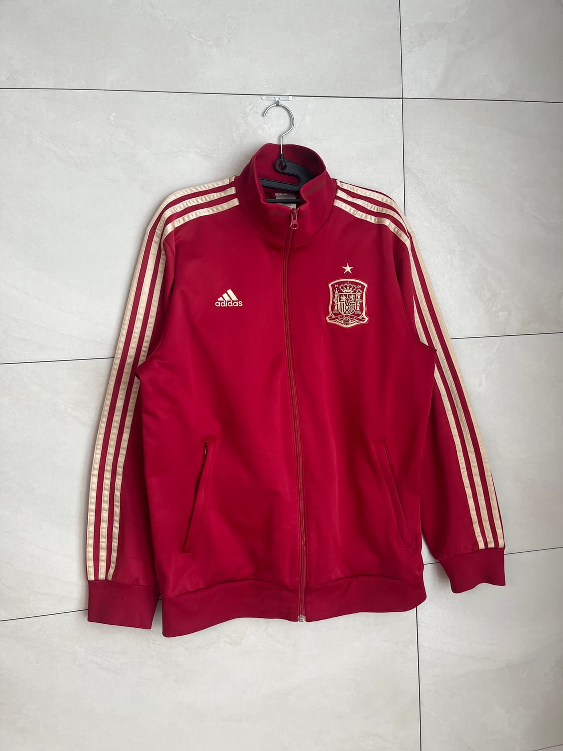 [110] 아디다스 스페인 국대 버건디,골드라인 축구 져지 상품이미지2